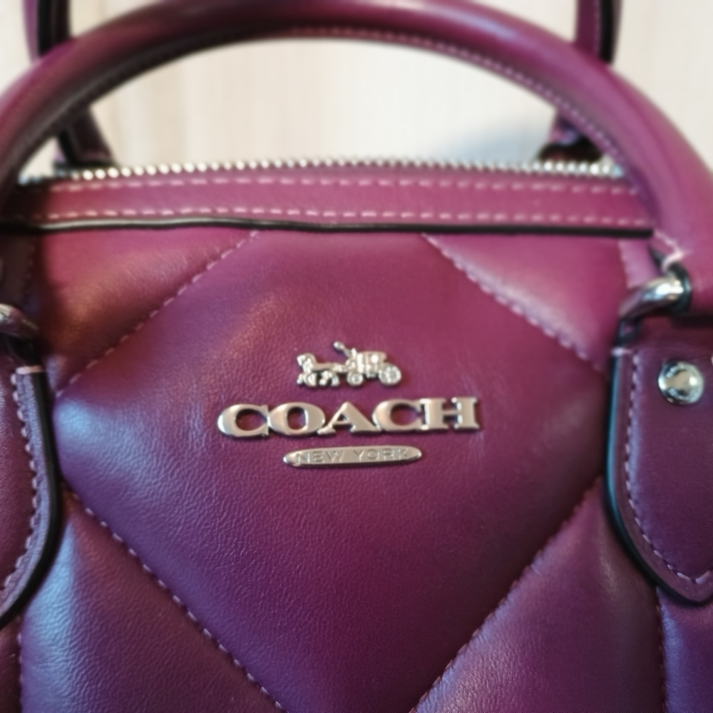 Coach Rowan Satchel With Puffy Quilting - Picture 2 of 7